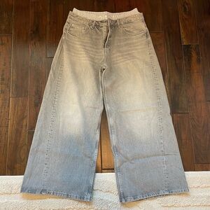 Zara, Gray Baggy Balloon, Boxer Insert, Jeans